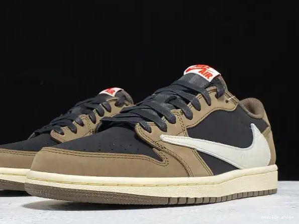 Chep Onekick OG 1 Air Low x Dark Mocha Travis Jordan SP Scott CQ4277-001 0323